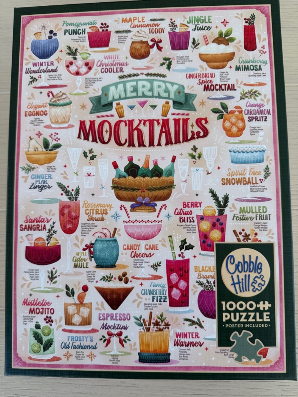 Cobble Hill  Merry Mocktails 1000 piece puzzle